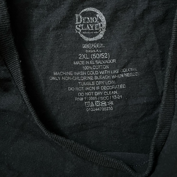 Demon Slayer Kimetsu No Yaiba Official Licensed Anime T-Shirt Men's Size 2XL - Picture 3 of 4